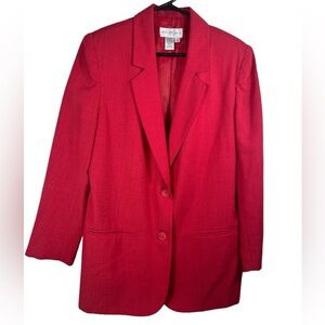 Kim Rogers Red Blazer Women's Size 10